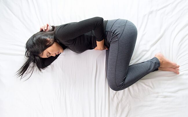 Κιρσοί της λεκάνης σε μια γυναίκα